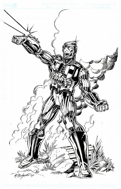 X-O Manowar, in Bob Layton's Bob Layton Commissions Comic Art Gallery Room