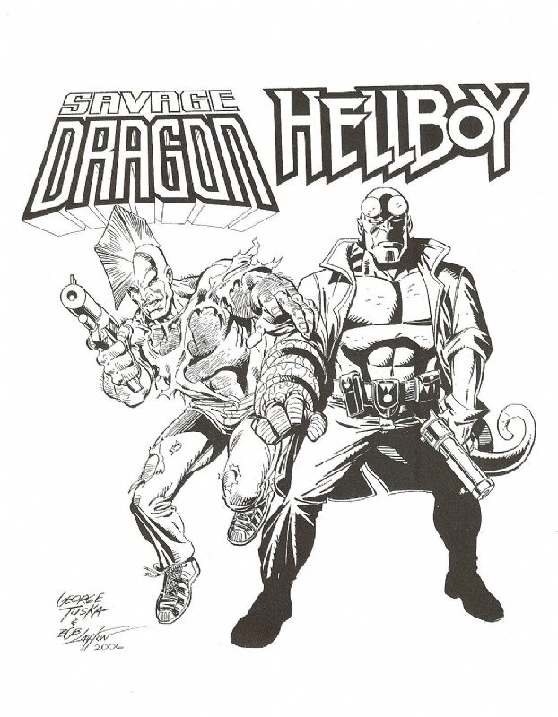 Savage Dragon, Hellboy Brasil