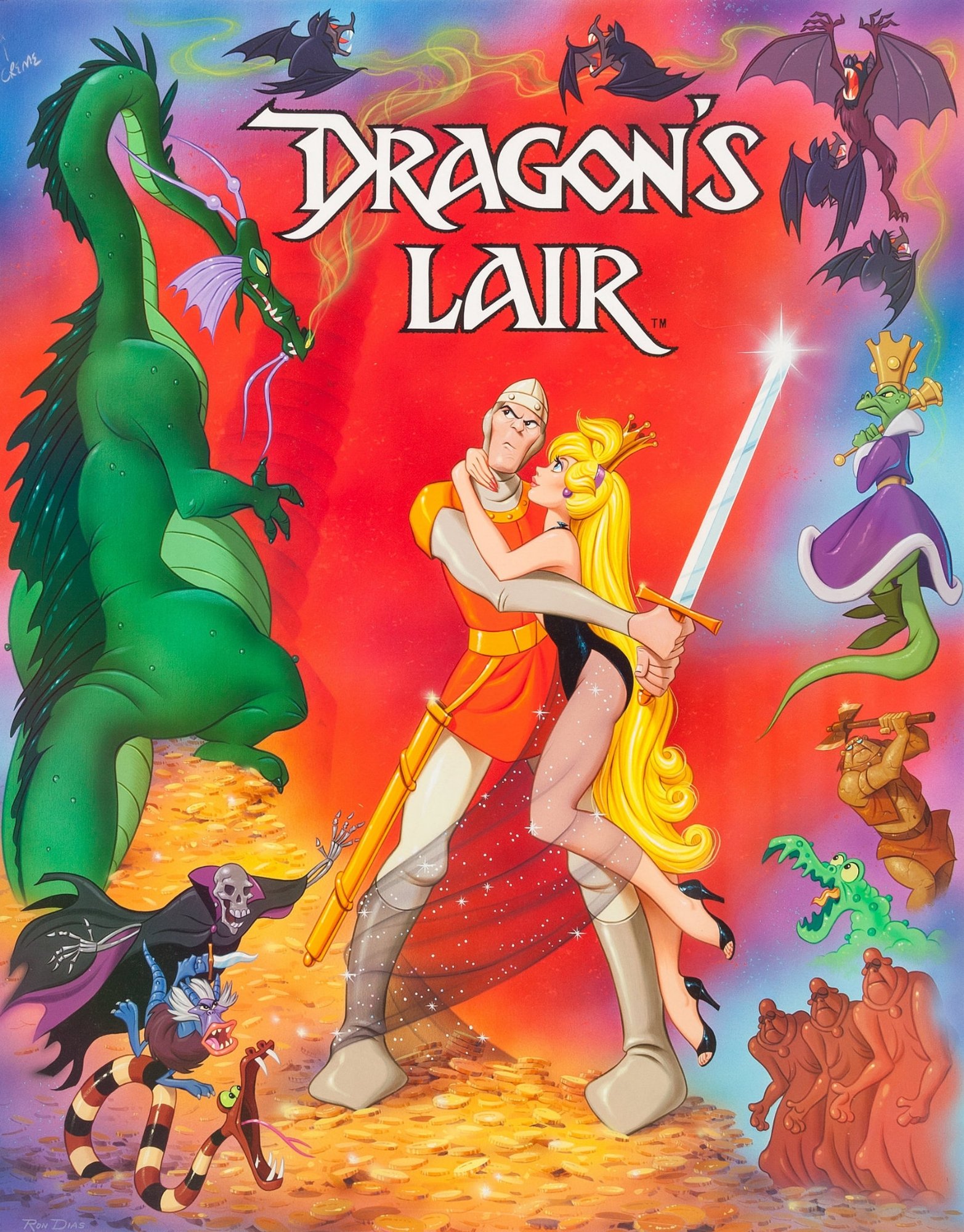 Dragon S Lair Promotional Poster 19 Artwork In Imran A S Video Game Artwork Comic Art Gallery Room