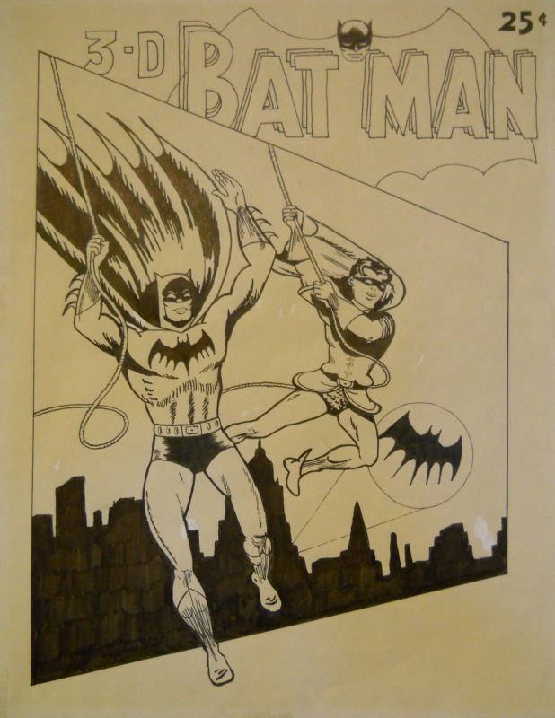 3d Batman Recreation From 1953 Cover In Ken Barnes S Argo City Gallery Comic Art Gallery Room