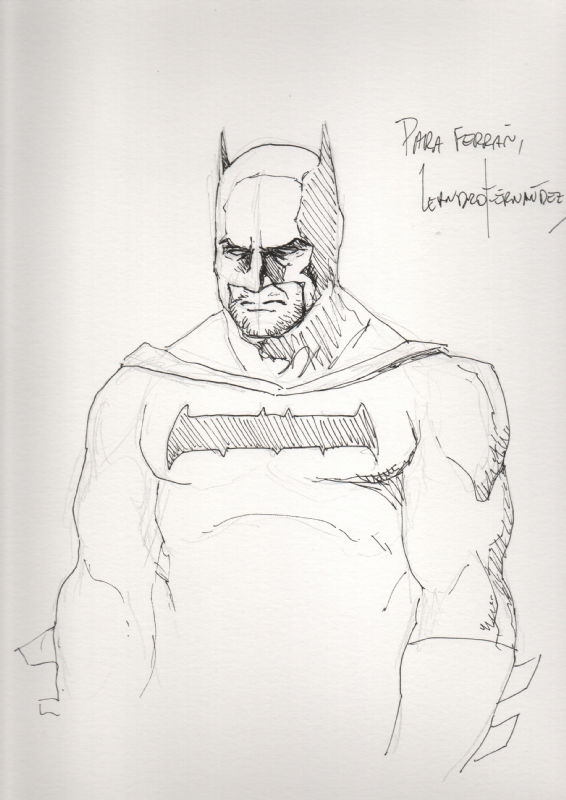 Batman by Leandro Fernandez, in Ferrán Pascual's Convention Sketches ...