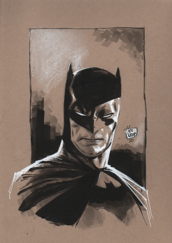 Batman by Lee Weeks, in Ferrán Pascual's commissions Comic Art Gallery Room