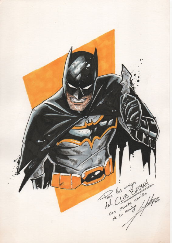 Batman by Juanjo Lopez, in Ferrán Pascual's Pin up Comic Art Gallery Room