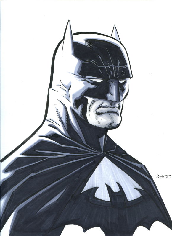 Batman by Mike Zeck, in Ferrán Pascual's Pin up Comic Art Gallery Room