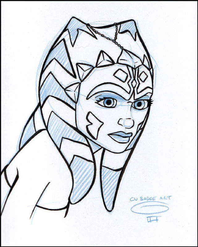 Ahsoka Tano, STAR WARS Celebration V Badge Art by Grant Gould, in ...