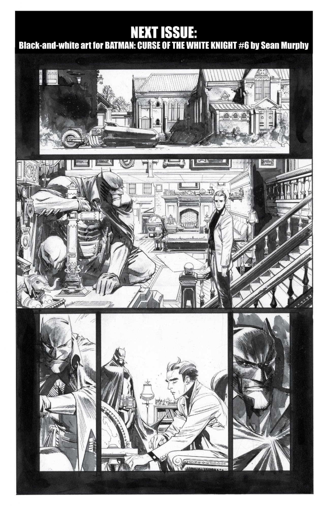 Sean Murphy Shares B+W Preview Pages For Batman: Curse Of The