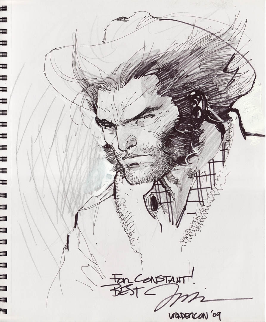 Jim Lee - Wolverine Sketch, in Constant N's Jim Lee Comic Art Gallery Room