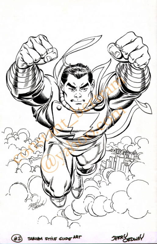 Jerry Ordway - Shazam Style Guide, In Constant N's Jerry Ordway Comic ...