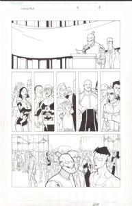 Ryan Ottley - Invincible 9, page 18 - The New Guardians of the Globe Comic Art