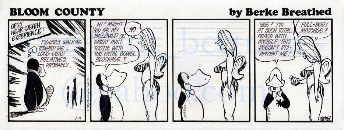 Berke Breathed Bloom County Daily In Constant N S Berke Breathed Comic Art Gallery Room