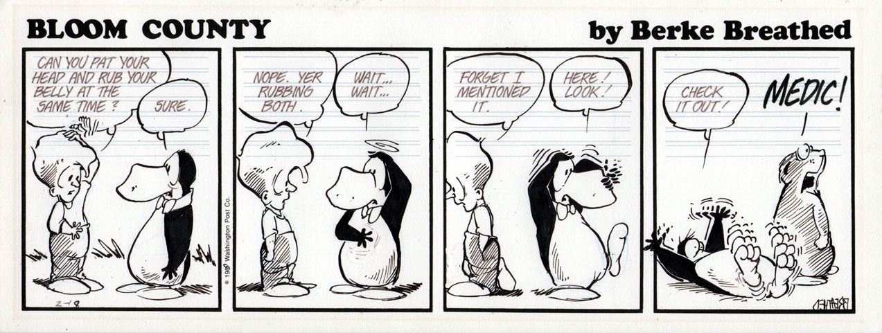 Berke Breathed Bloom County Daily Feb In Constant N S Berke Breathed Comic Art