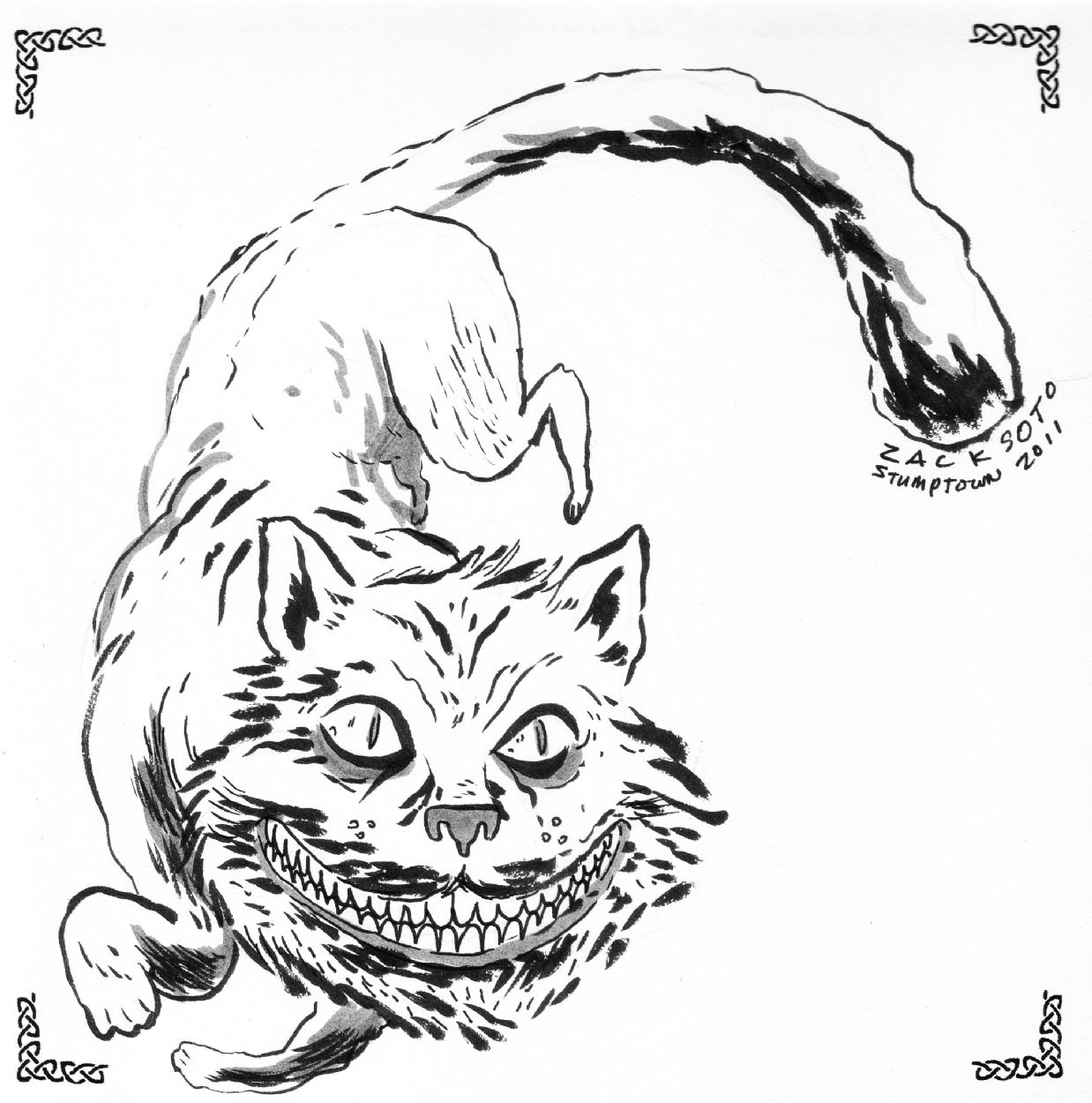 Zack Soto - Cheshire Cat, In G. Lees's Cheshire Cats Comic Art Gallery Room