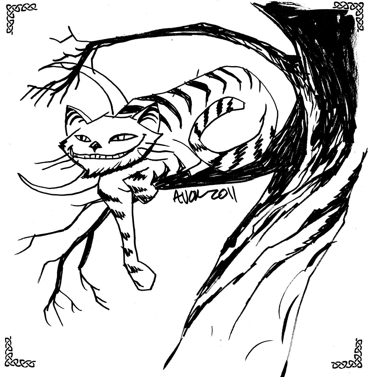 Michael Avon Oeming - Cheshire Cat, in G. Lees's Cheshire Cats Comic ...