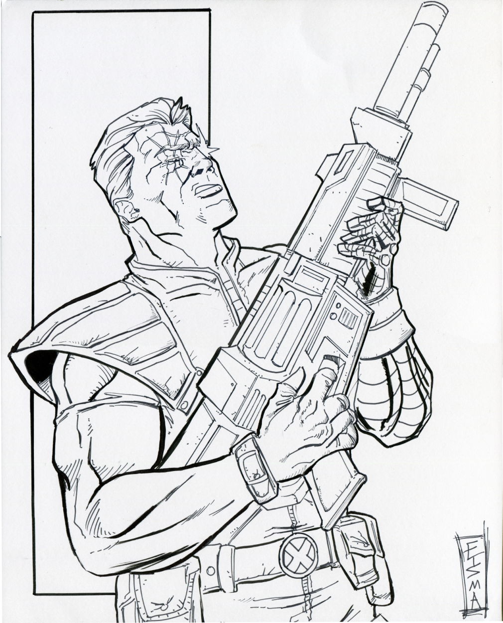 Cable by Joe Eisma, in Jason Trafton's Comic Art Comic Art Gallery Room