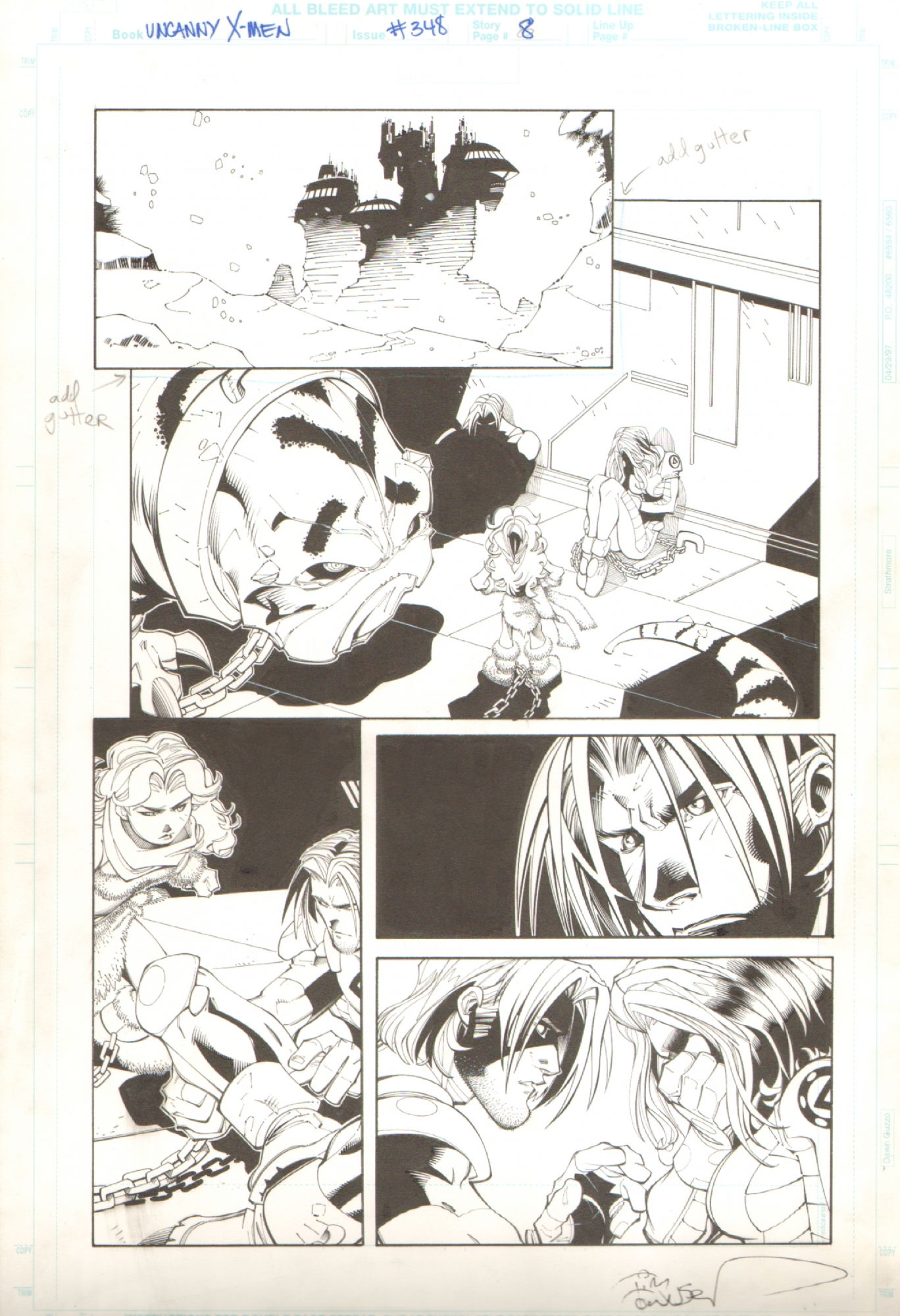 Uncanny X-Men #348 p. 8 - Rogue & Gambit - Joe Madureira & Tim Townsend ...