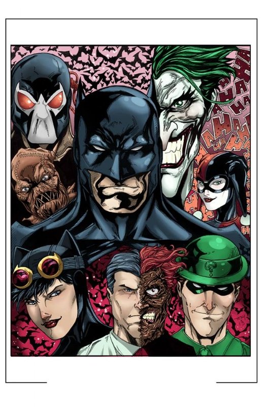 Batman Villains Collage, in Tony Saylor's Tony Saylor Art Comic Art Gallery  Room