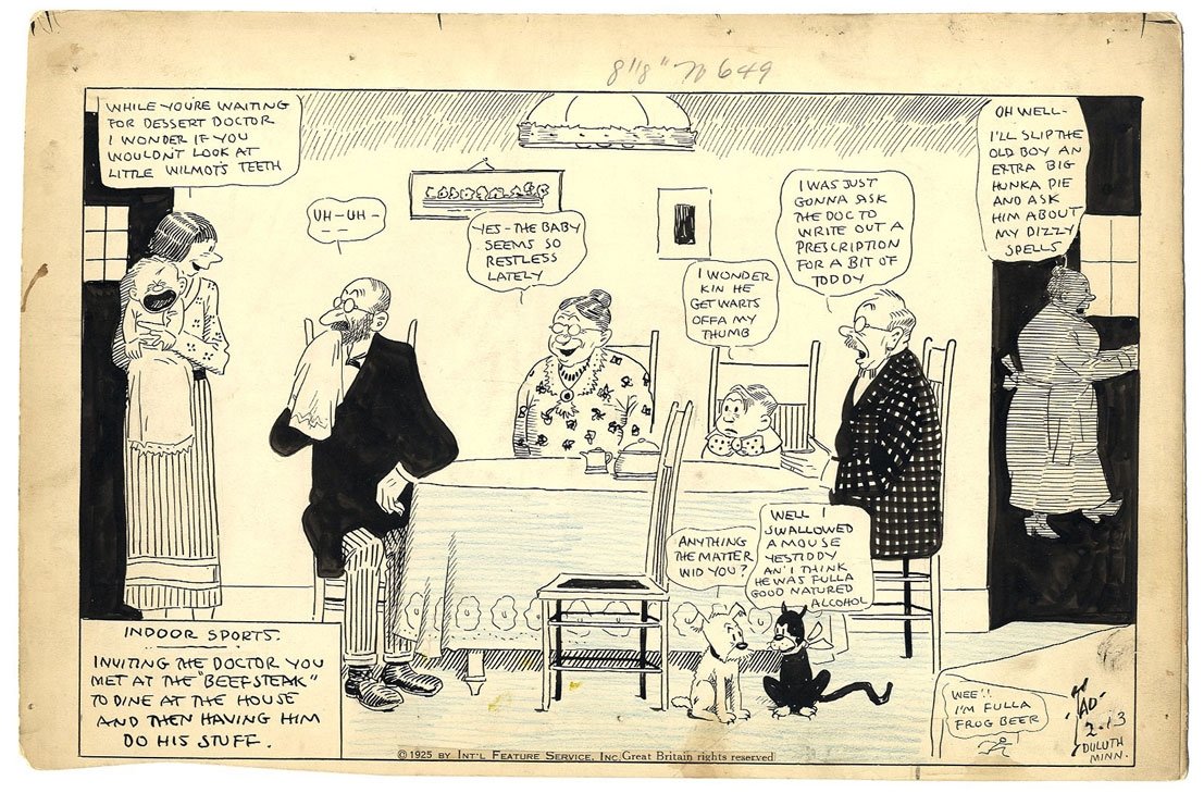 Tad Dorgan: Indoor Sports, 1925, in Peter Huestis's Comic Strip Art ...