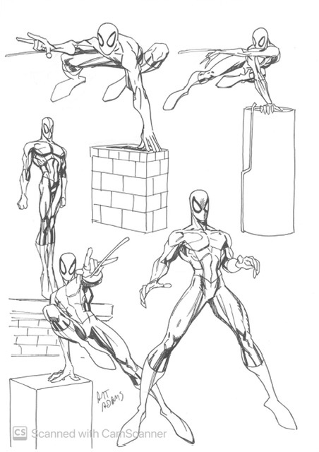 Marvel Spiderman Rooftop Pose Comic Sticker - Etsy