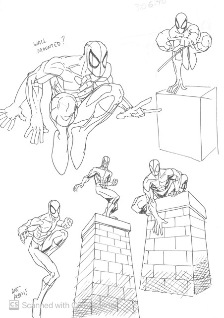 Peterhanstyle - Drawing Spiderman for dynamic posing is... | Facebook