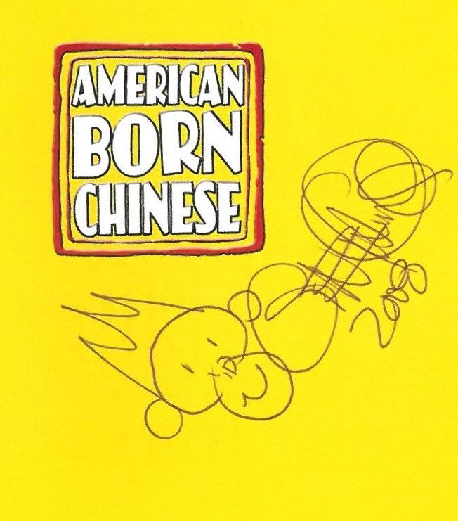 American Born Chinese sketch by Gene Yang 2008, in Steven Ng