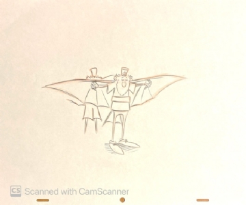 Leonardo animation drawing by Jim Capobianco , Comic Art