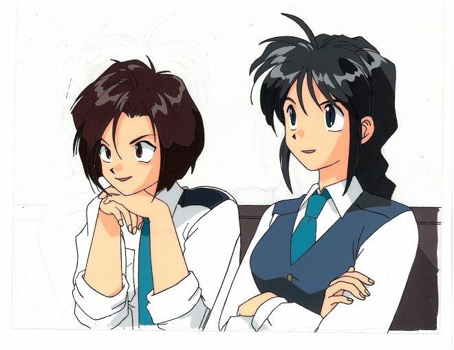 Natsumi and Miyuki (You're Under Arrest) cel  Comic Art