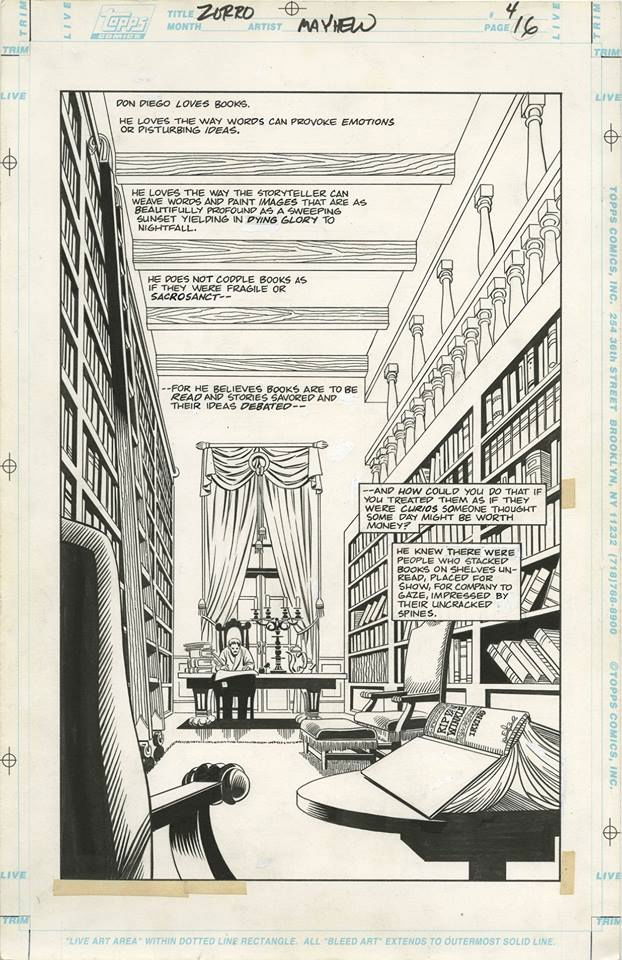 Don Diego In His Library (Zorro #4 Page 16) By Mike Mayhew And Andy ...