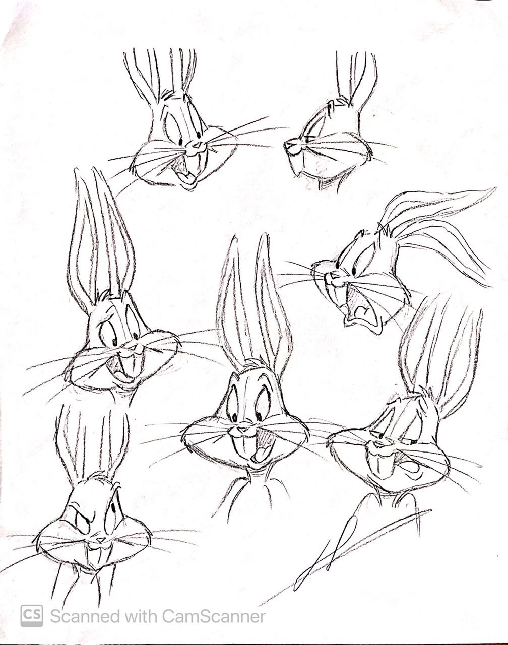 Bugs Bunny expressions by Len Simon , in Steven Ng's Bugs Bunny: Space ...