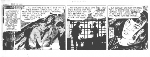 On Stage March 28, 1966 by Leonard Starr Comic Art
