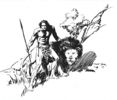 Thomas Yeates: Tarzan & Jad-bal-ja, Oakland 1995 Comic Art