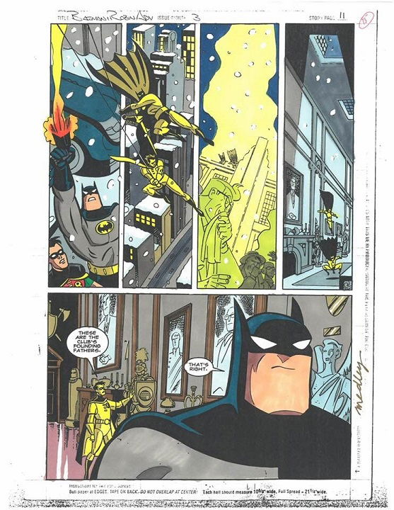 Batman & Robin Adventures #3 page 11 color guide by Linda Medley, in Steven  Ng's Batman Adventures pages by PAROBECK, BURCHETT, et al Comic Art Gallery  Room