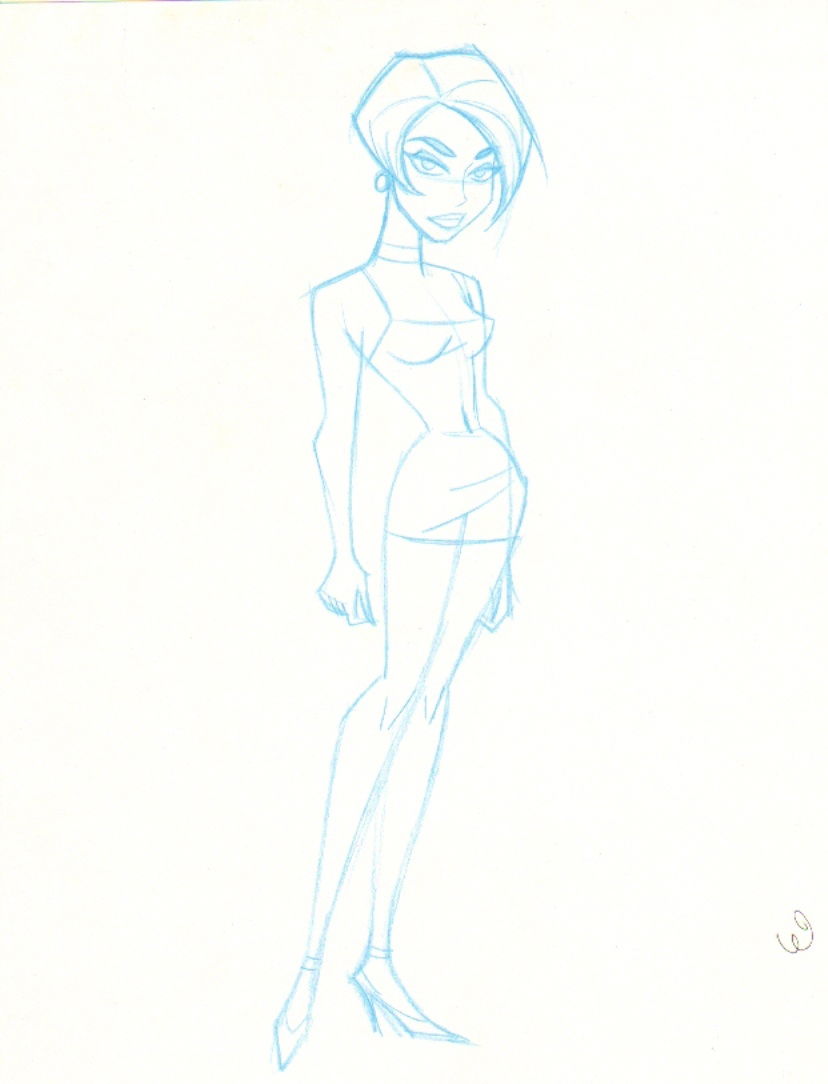 Shane Glines Blue Pencil Woman In Steven Ngs Animation Character Designer Shane Glines Comic