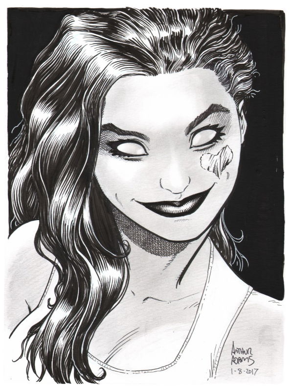 Zombie Tramp By Art Adams In Bill Mckay S Personal Collection Comic Art Gallery Room