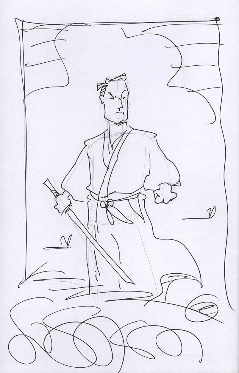 47 Ronin, in Fabio C.'s _CONVENTION SKETCHES Comic Art Gallery Room