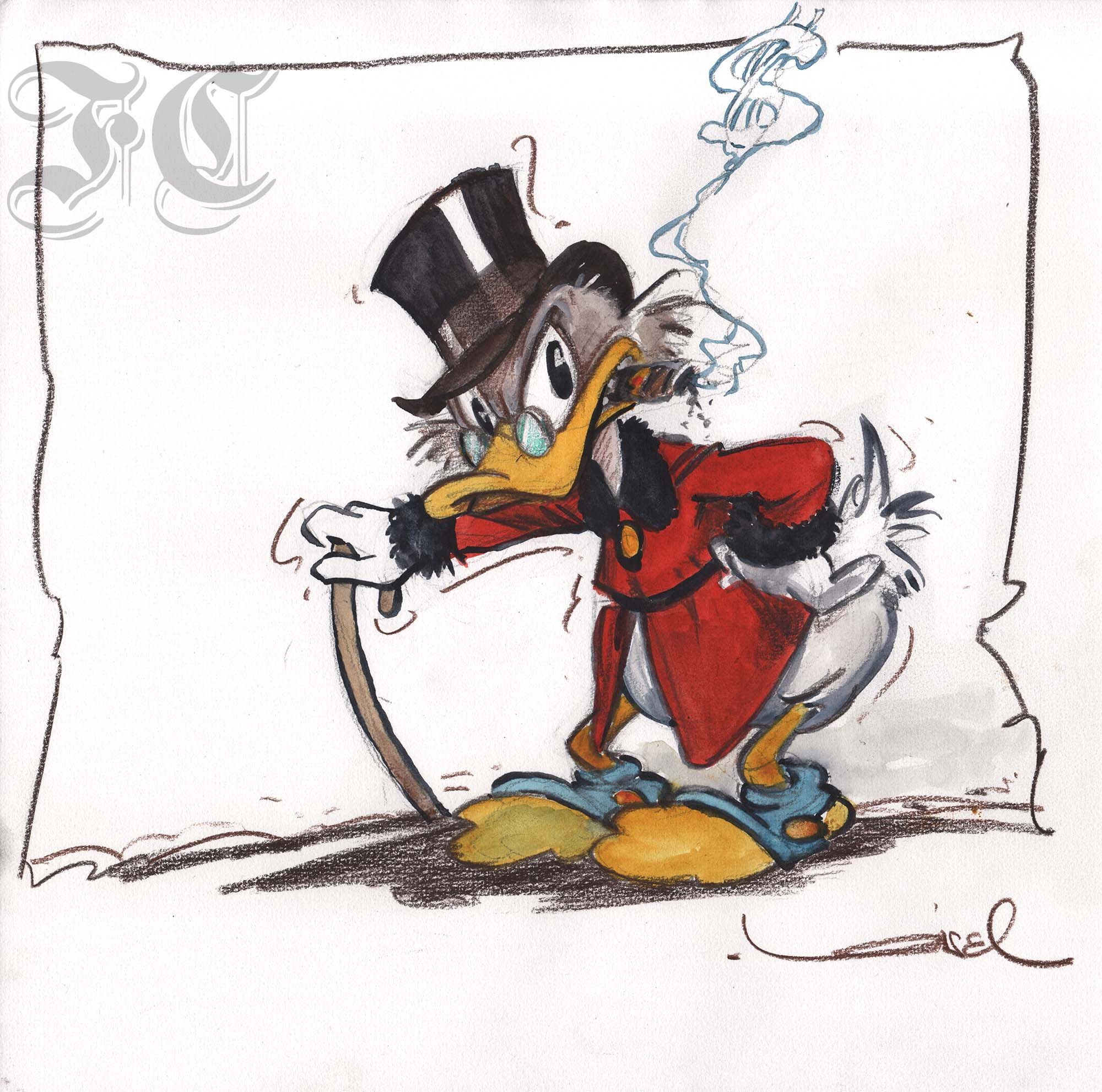 Scrooge McDuck with cigar, in Fabio C.'s DISNEY - Uncle Scrooge Comic ...