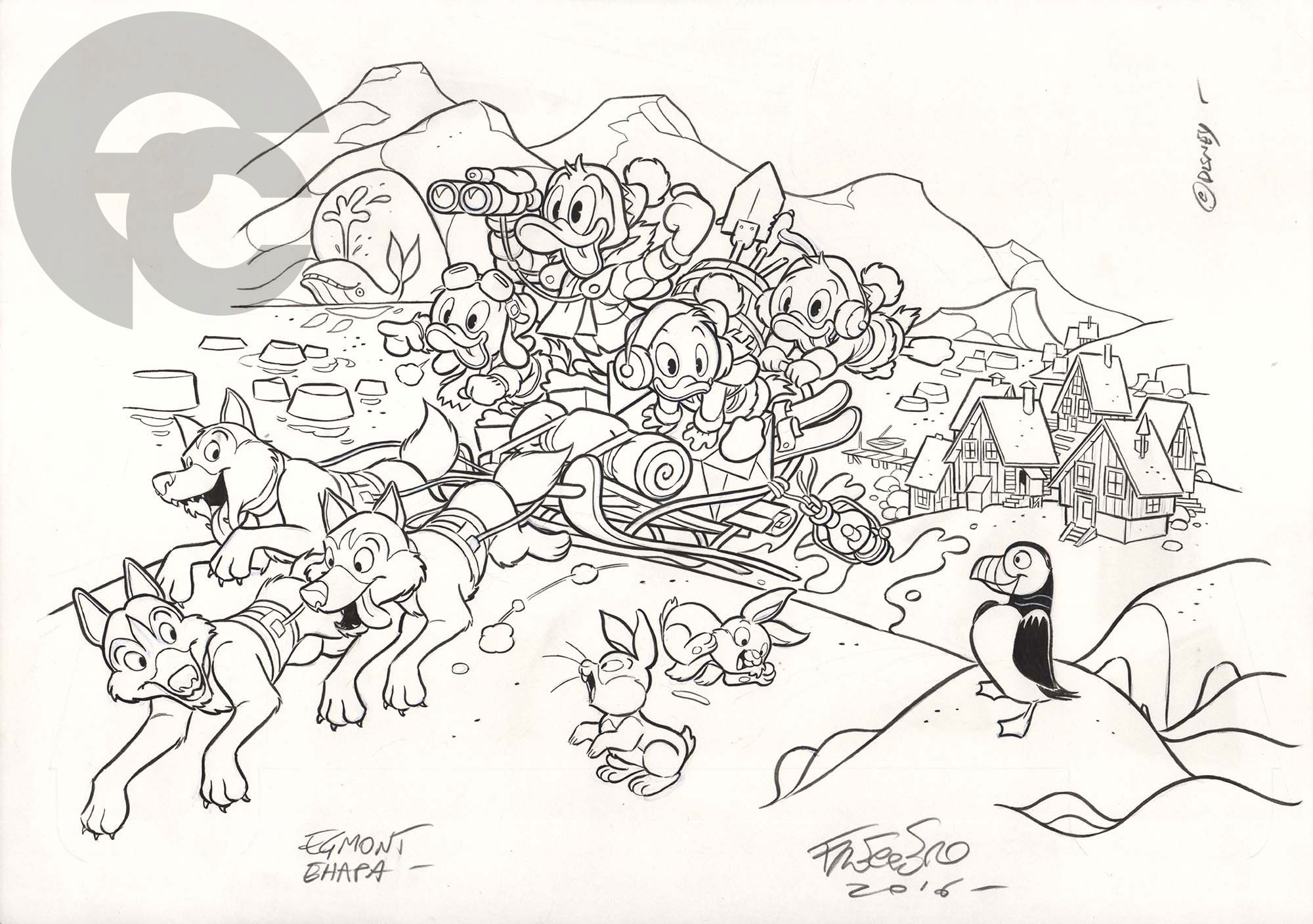 Egmont Exhibitor - North Pole front, in Fabio C.'s DISNEY Comic Art ...