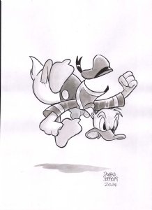 Donald Duck Comic Art