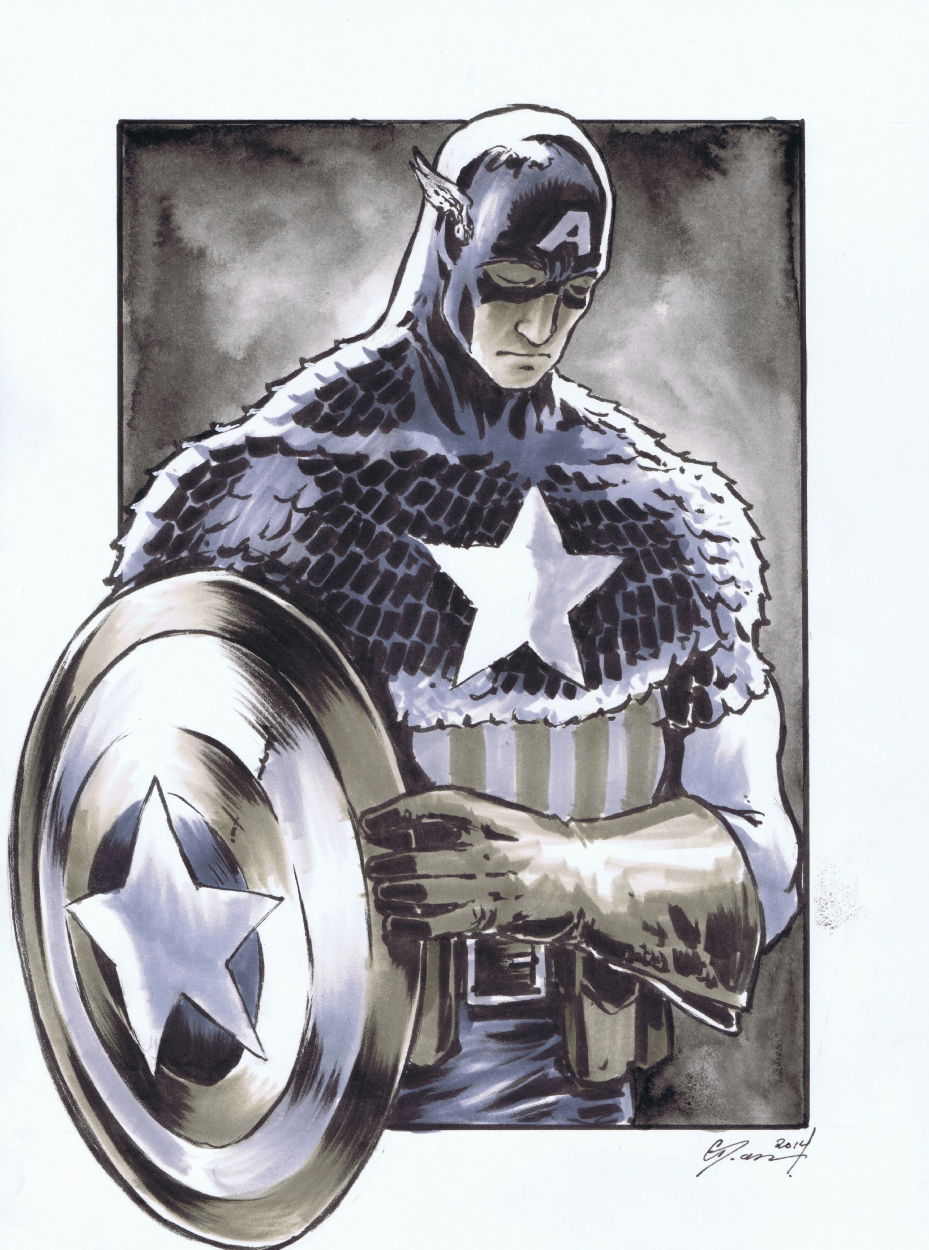 Captain America Daniel Govar In Nick Cs Daniel Govar Comic Art Gallery Room 6341