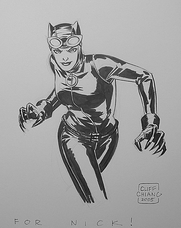 Catwoman - Cliff Chiang, in Nick C's Cliff Chiang Comic Art Gallery Room