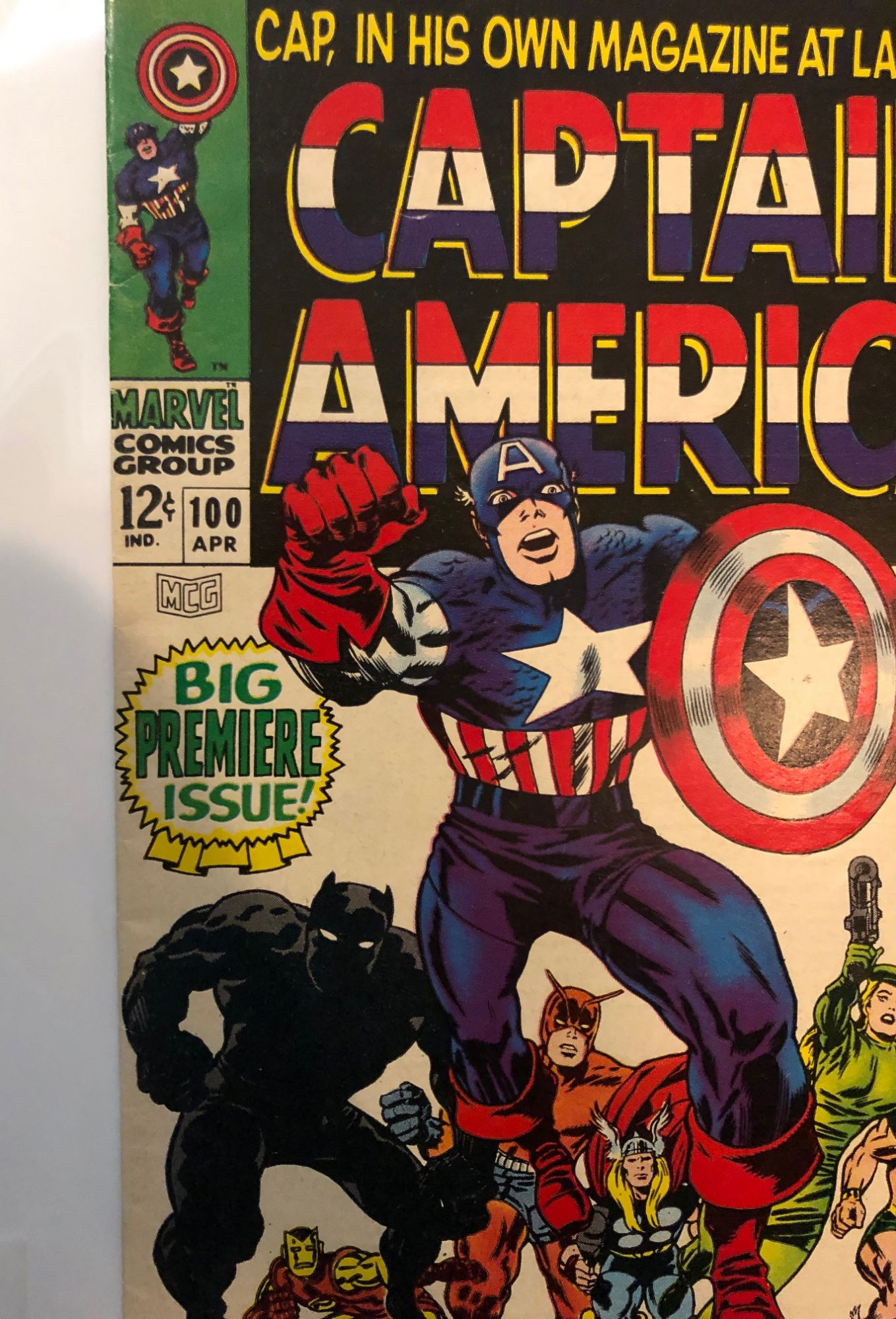 Captain America #100 Comic Book Jack Kirby Personal Collection, in ...