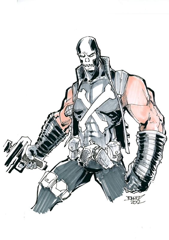 Crossbones, in Kenny Porter's Captain America - Allies and Rogues Gallery Comic  Art Gallery Room