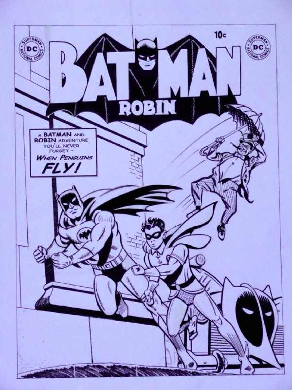 Wayne Boring Batman Pastiche , in James Paget's  Tributes/recreations/swipes/ Comic Art Gallery Room
