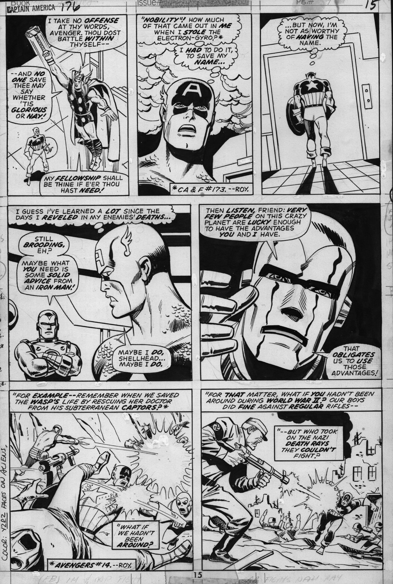 Captain America 176 Page 15 (1974), in Alberto Gonzalez's