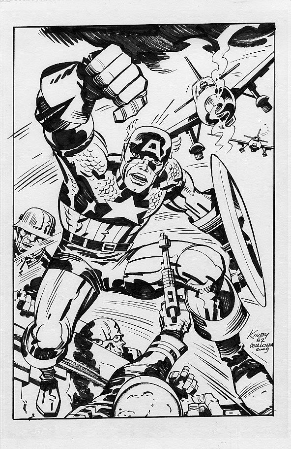 Captain America - Steve Leialoha over Kirby, in Alberto Gonzalez's ...