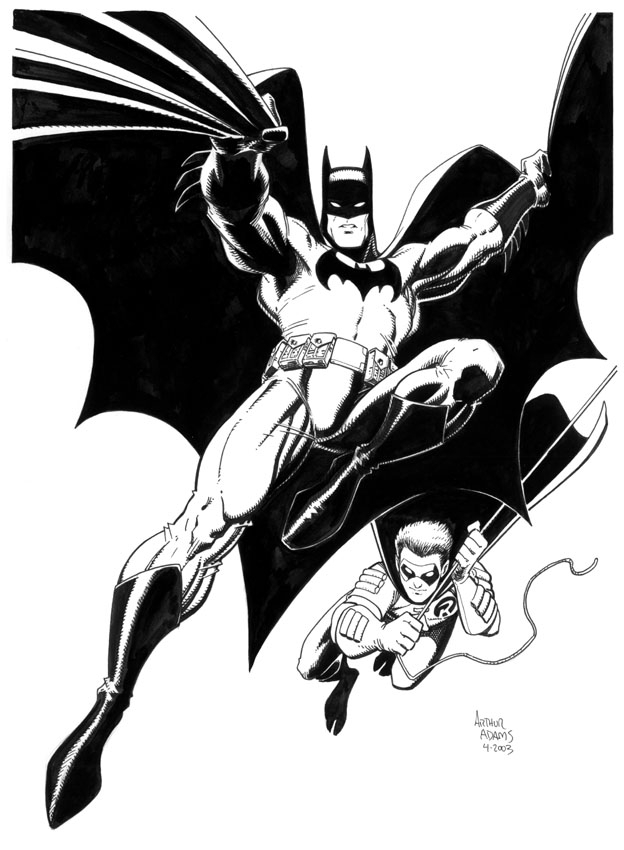 Art Adams - Batman and Robin Illustration, in Wayne A. Wong's Other  Highlights From My Art Collection Comic Art Gallery Room