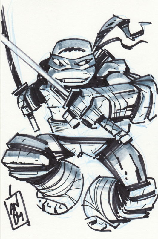 Leonardo (Ninja Turtles), in Dennis Kennedy's Commissions Comic Art ...