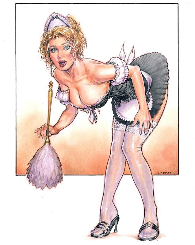 Sexy Maid Bent Over