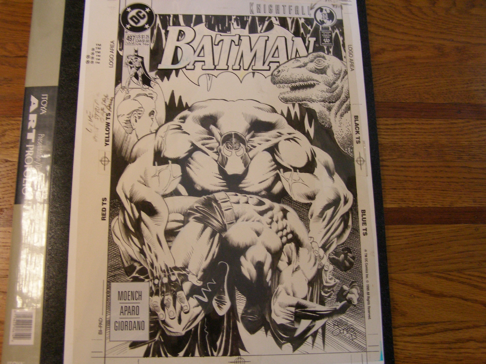 Batman 497 Cover, in Eric Roberts's Cover Art Comic Art Gallery Room
