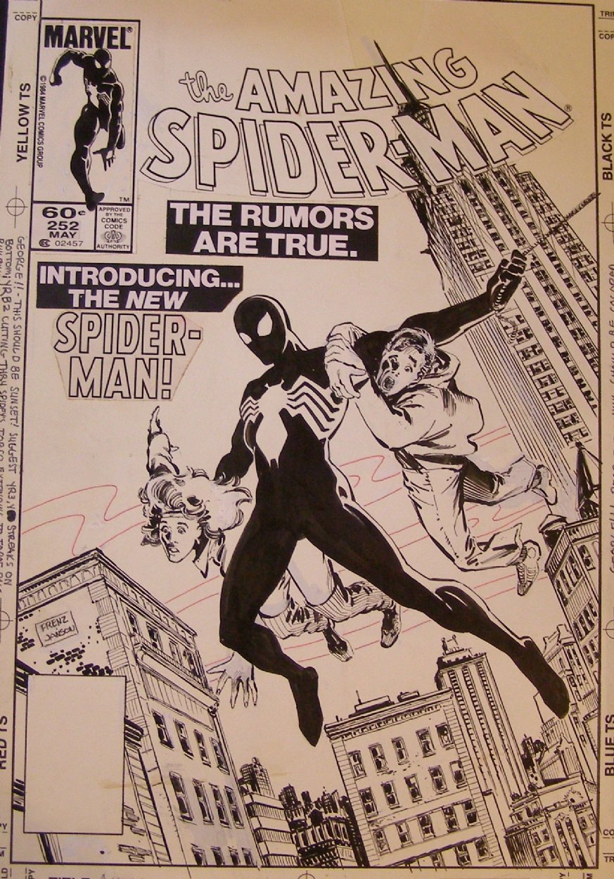 Amazing Spider-Man 252 cover Comic Art