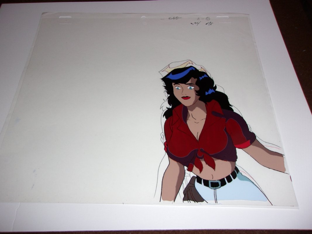 Caddilacs And Dinosaurs Hannah Dundee White Pants Midriff In Bobby Simpsons Animation Cels Comic 4386